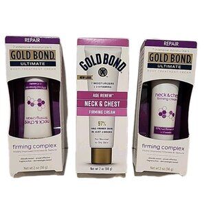 3 pack GOLD BOND Ultimate Firming complex Neck Chest body Cream Fragrance Free